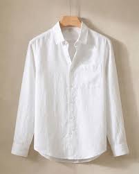 Linen white shirts for men from mens clothing manufacturer in Bangalore